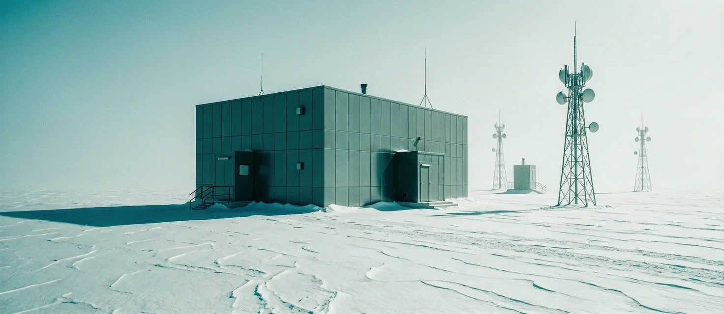 Remote polar sensing station